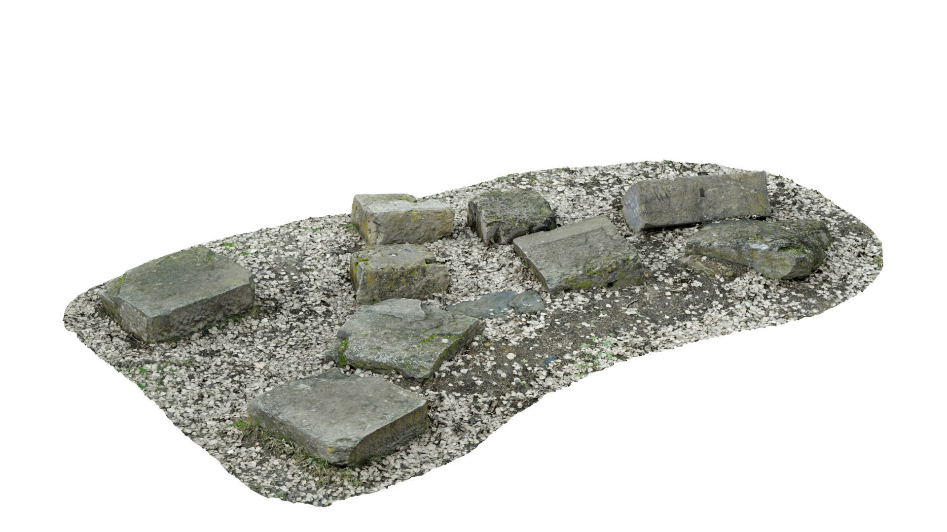 Concrete Rocks RAW Scan 3D model_17