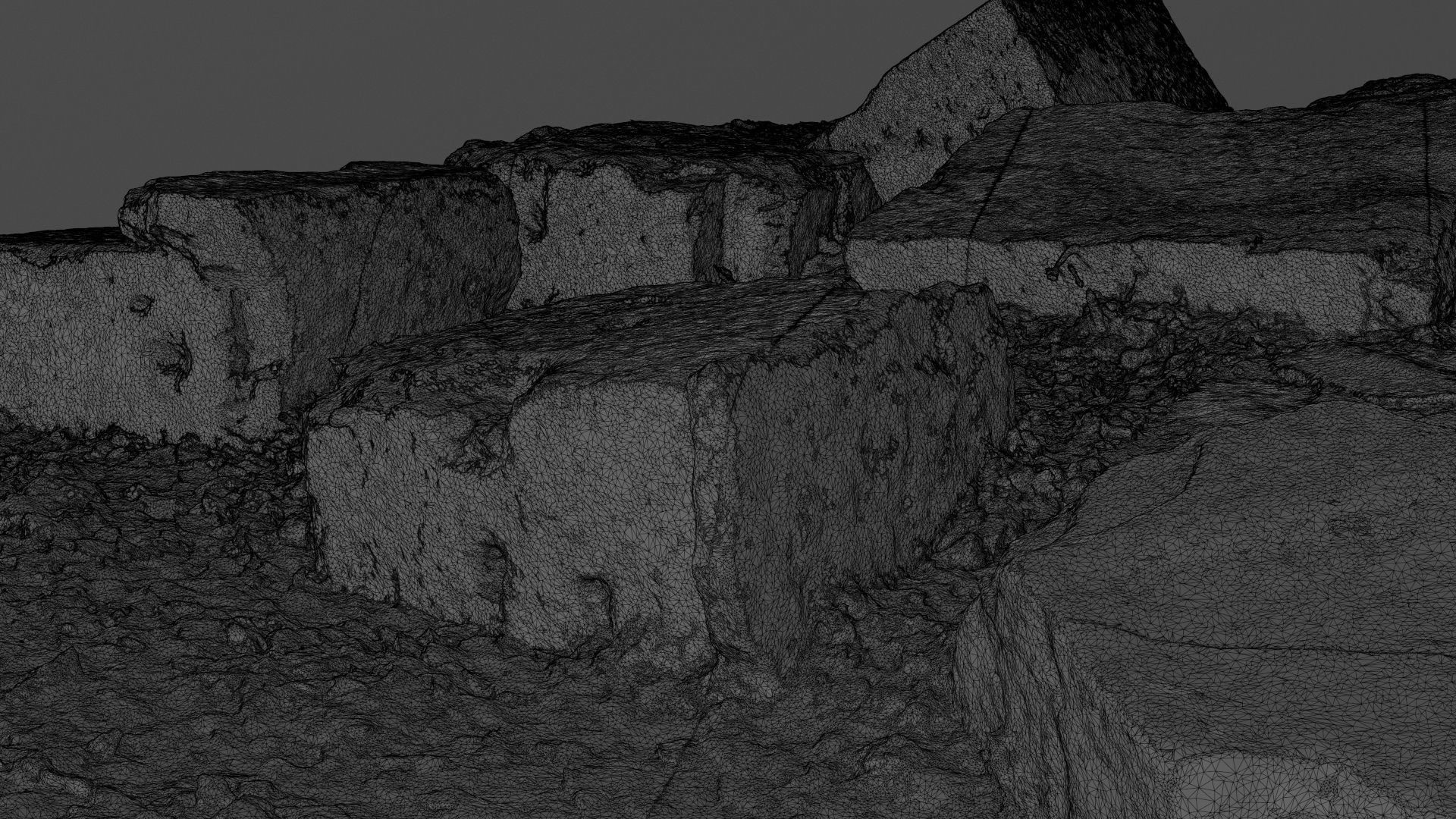 Concrete Rocks RAW Scan 3D model_26