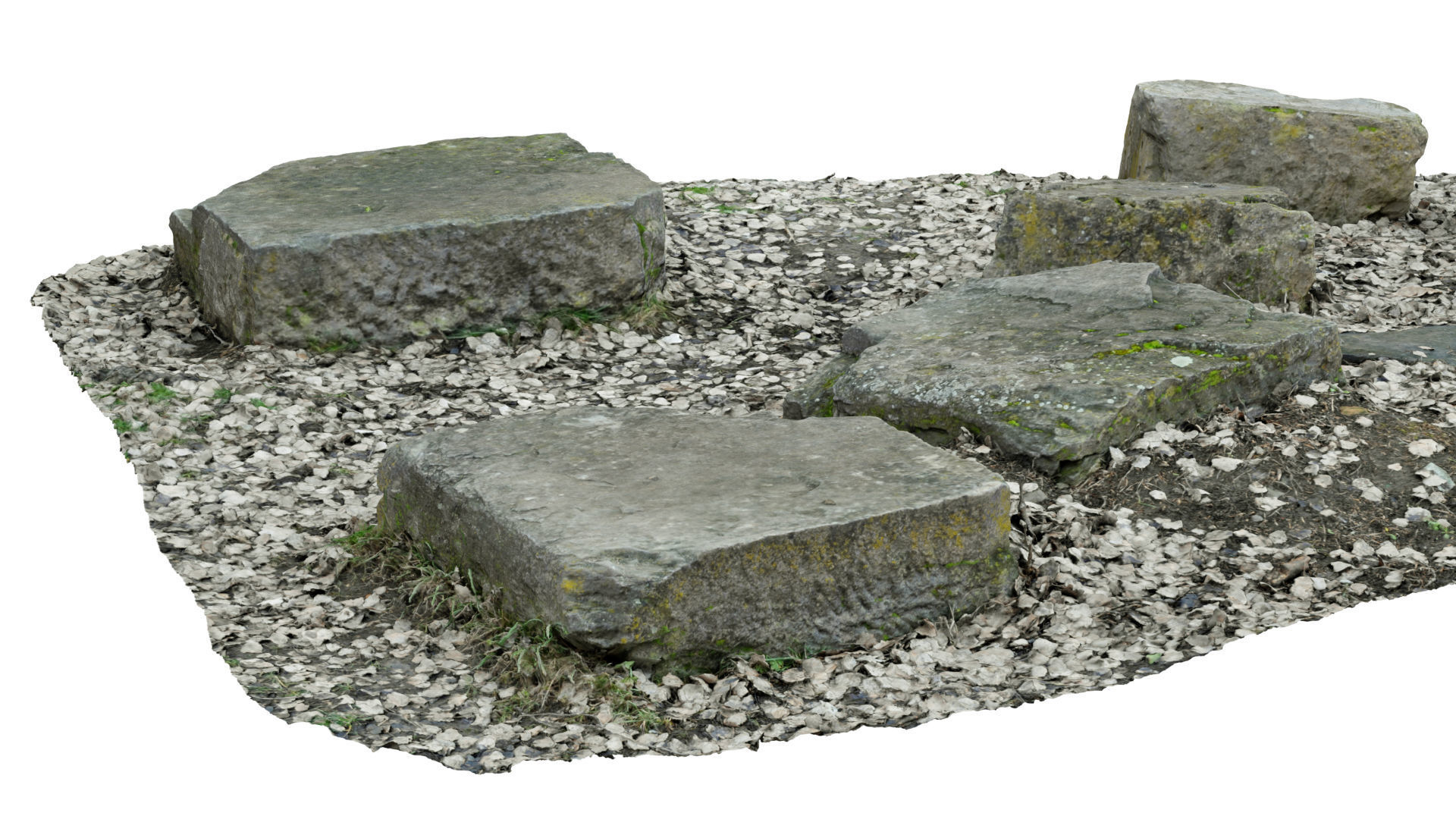 Concrete Rocks RAW Scan 3D model_23