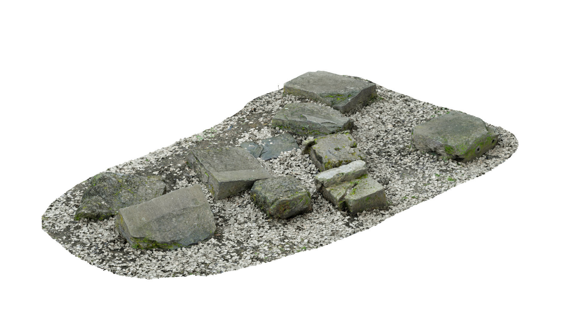 Concrete Rocks RAW Scan 3D model_13
