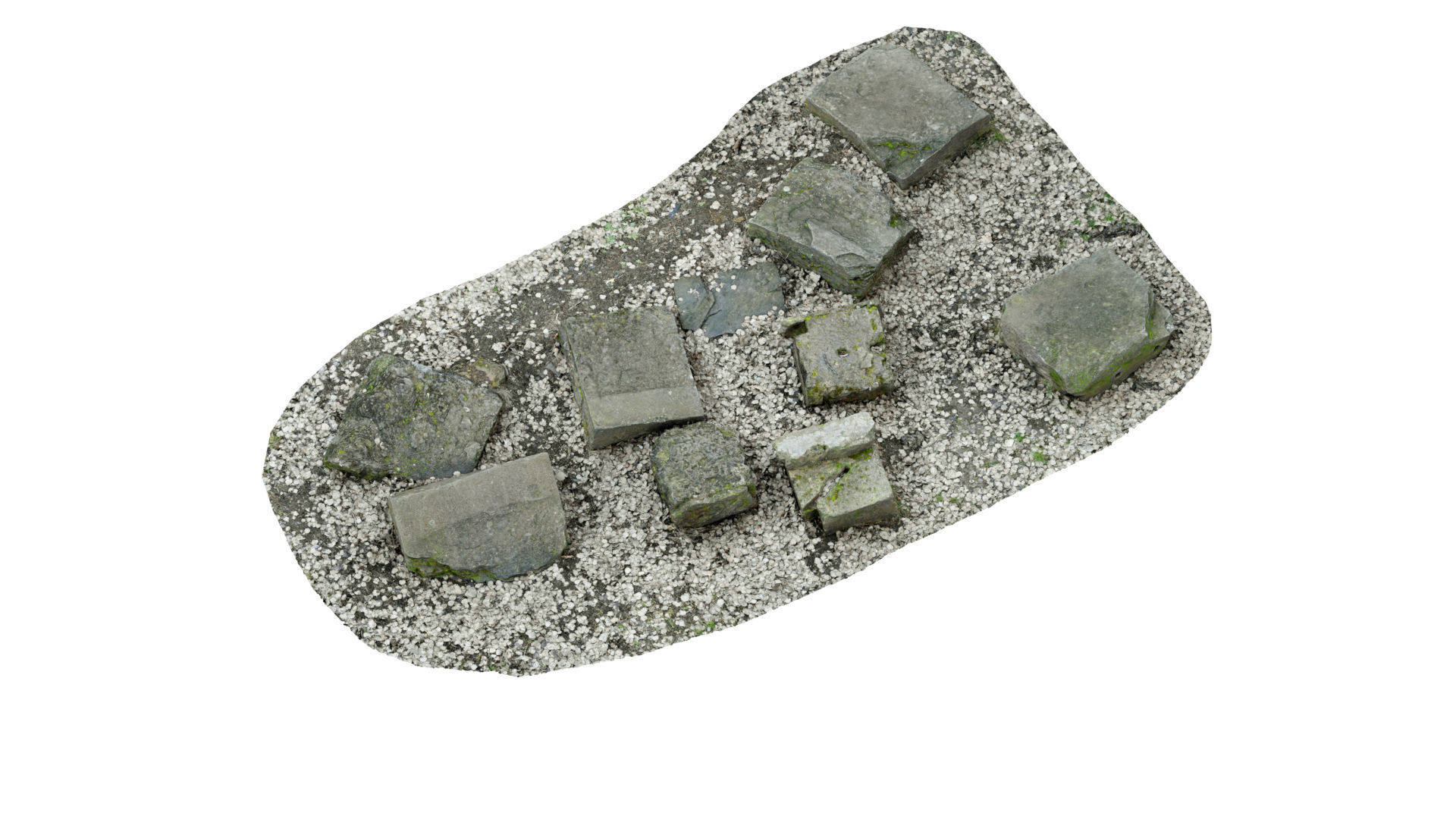 Concrete Rocks RAW Scan 3D model_12