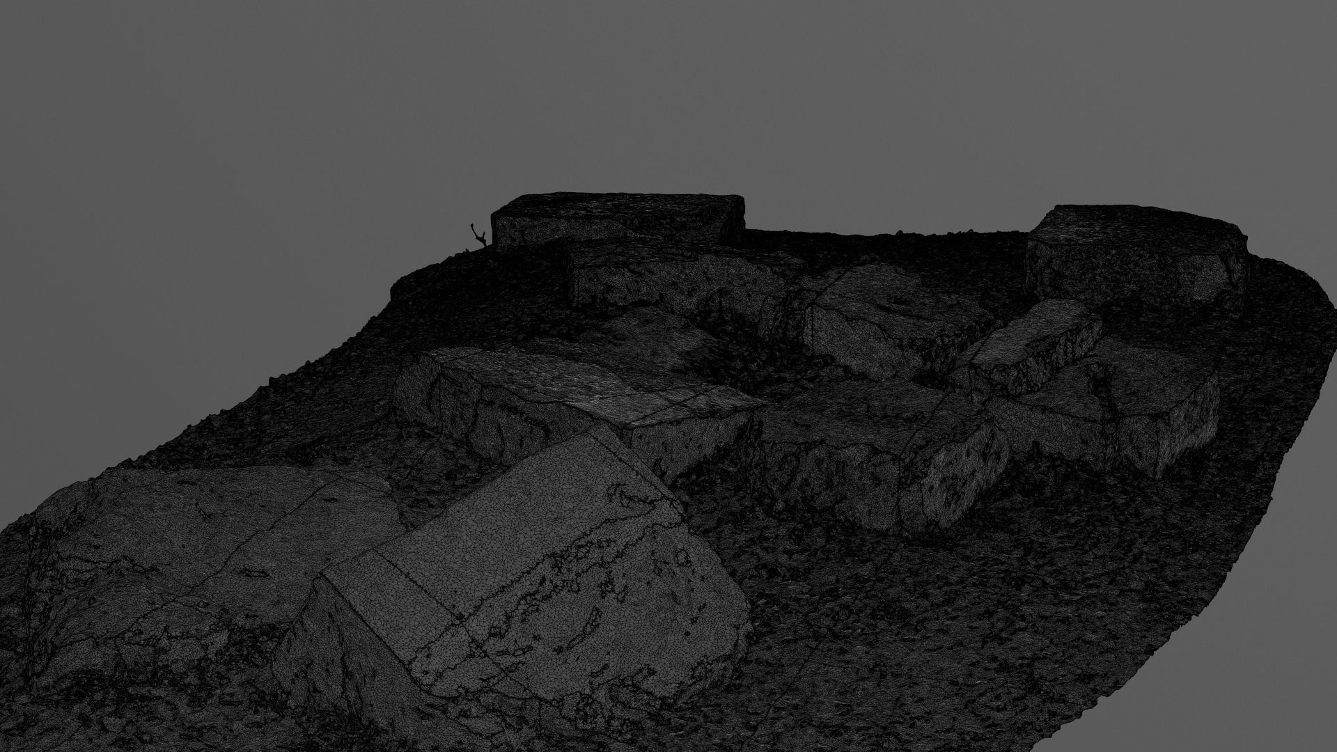 Concrete Rocks RAW Scan 3D model_24