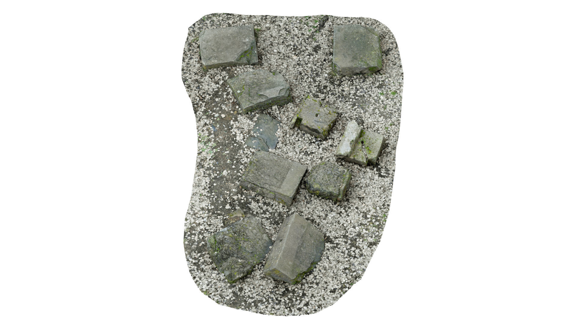 Concrete Rocks RAW Scan 3D model_6