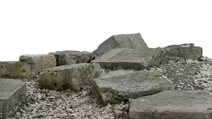 Concrete Rocks RAW Scan