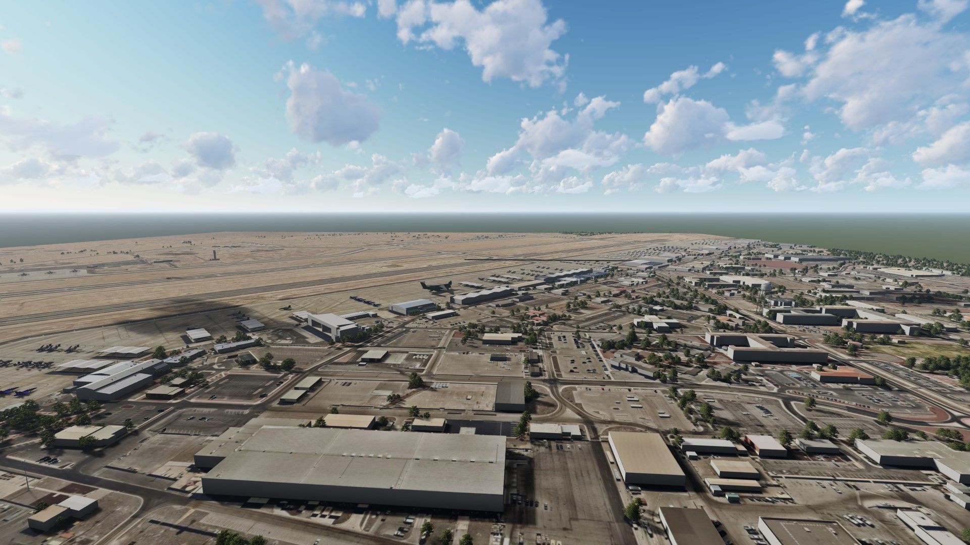 Nellis Air Force Base 3D model_1