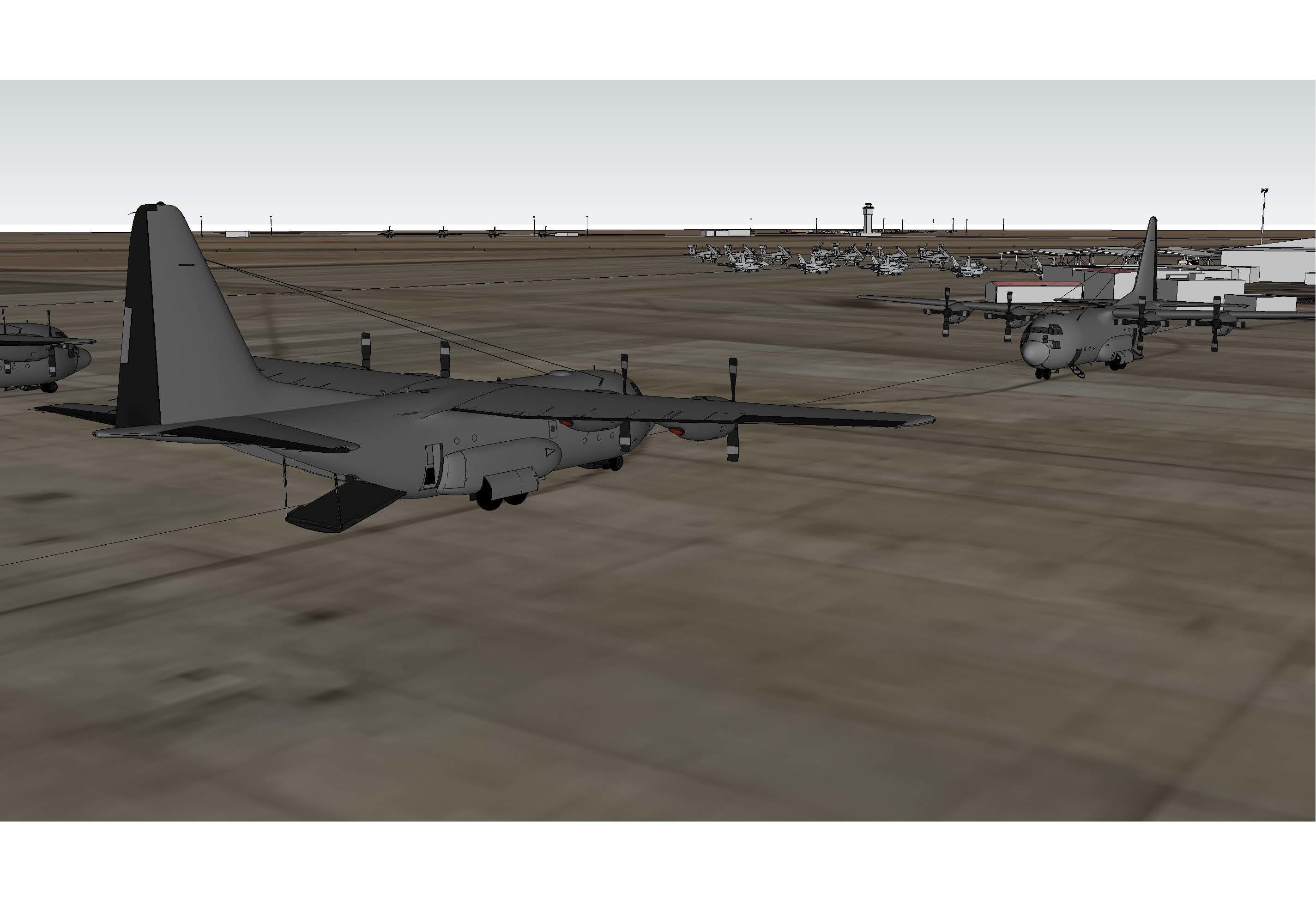 Nellis Air Force Base 3D model_24