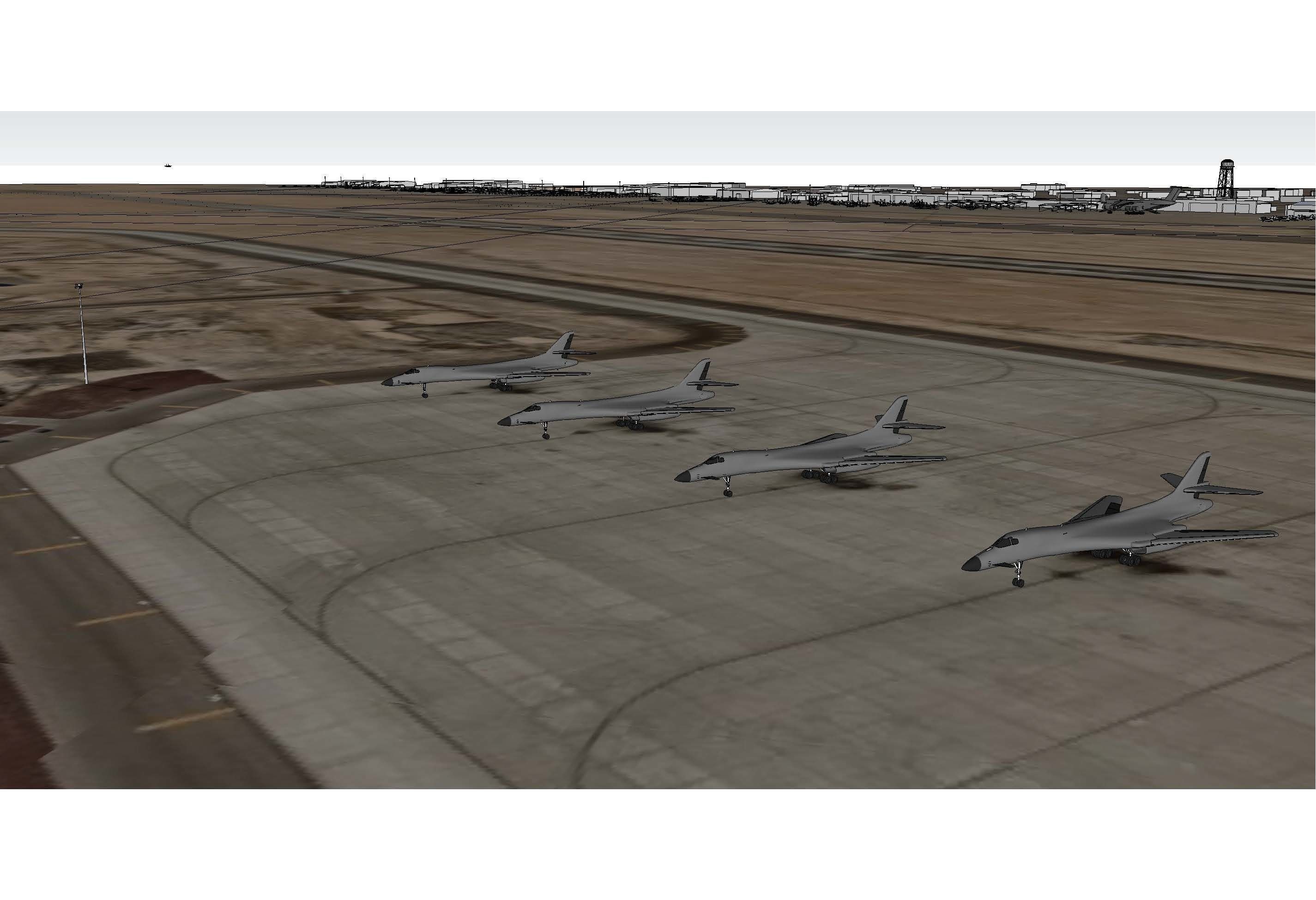 Nellis Air Force Base 3D model_26