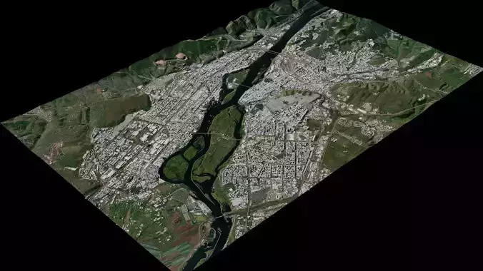 Krasnoyarsk - Russia 3D model