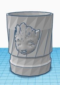 Groot Cup 3D print model_4