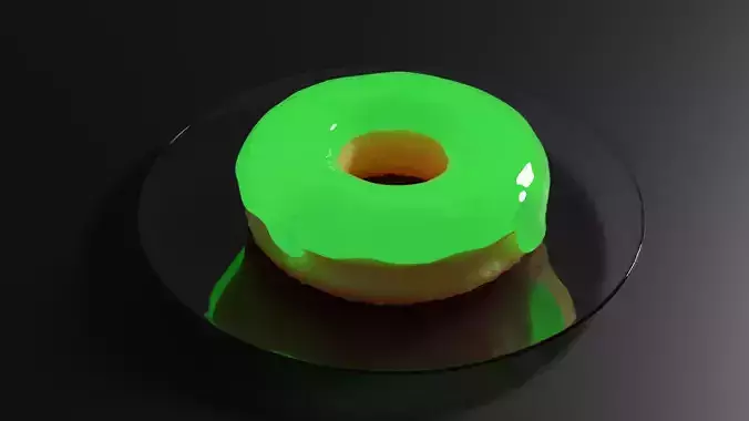 RadioActive Donut Free 3D model