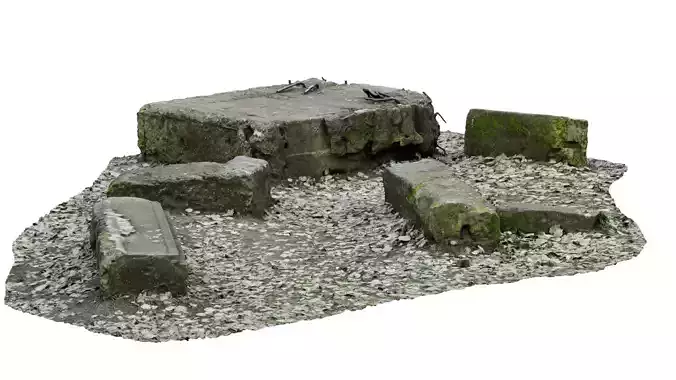 Concrete Rocks RAW Scan