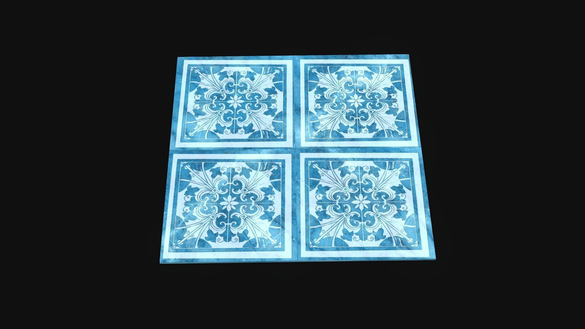 Luxury Floor - Marble Tiles 02 Low-poly 3D model_8