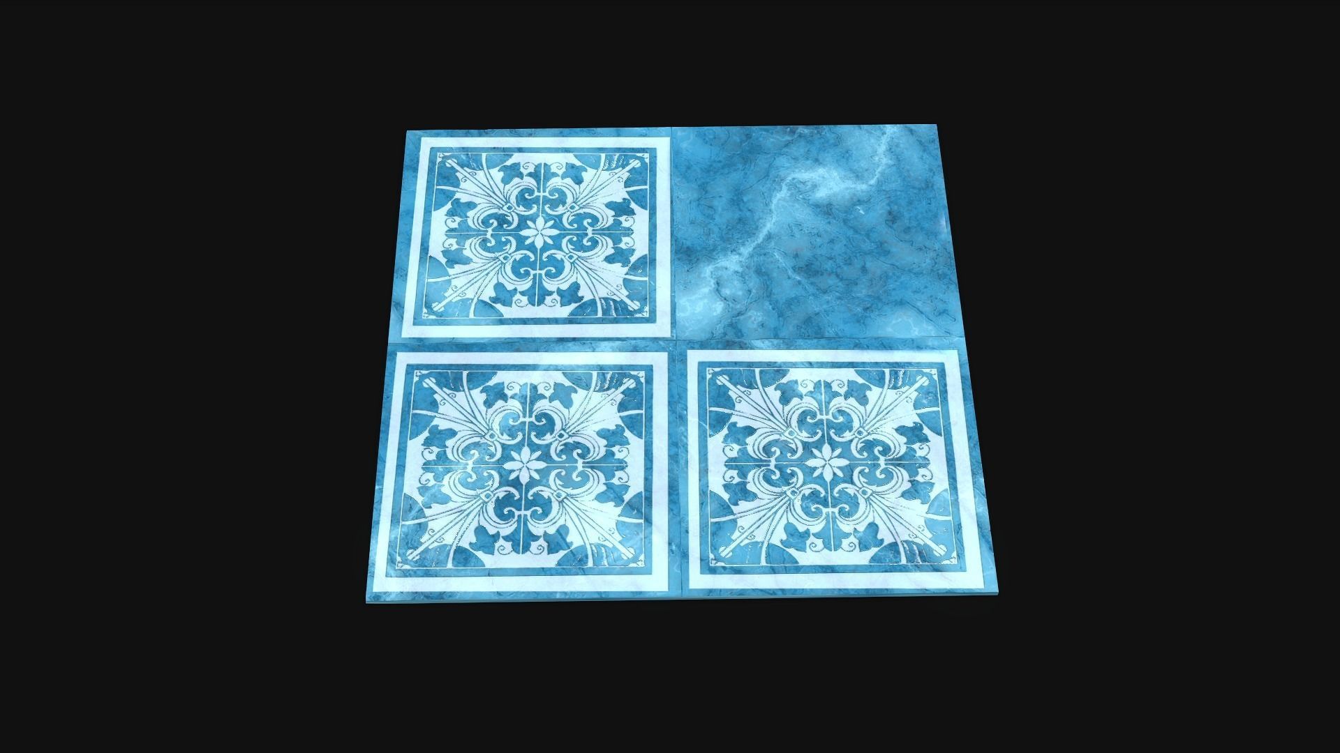 Luxury Floor - Marble Tiles 02 Low-poly 3D model_7