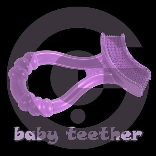 Baby teether 01 3D print model