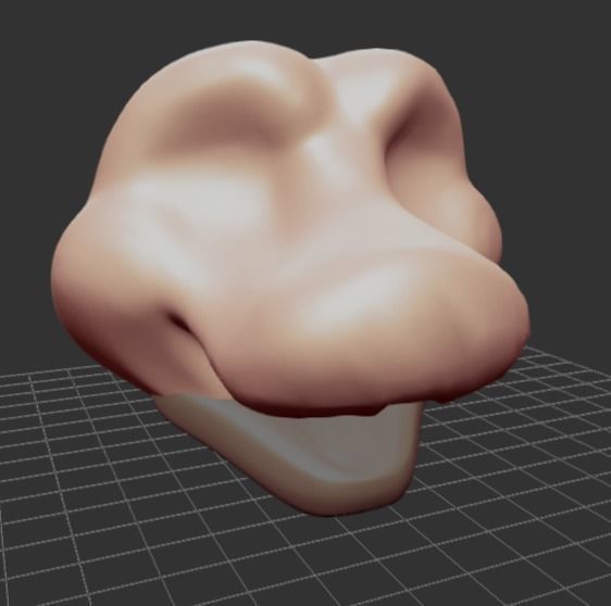 Dutch Angle Dragon FURSUIT head MOVEABLE JAW furry  3D print model_3