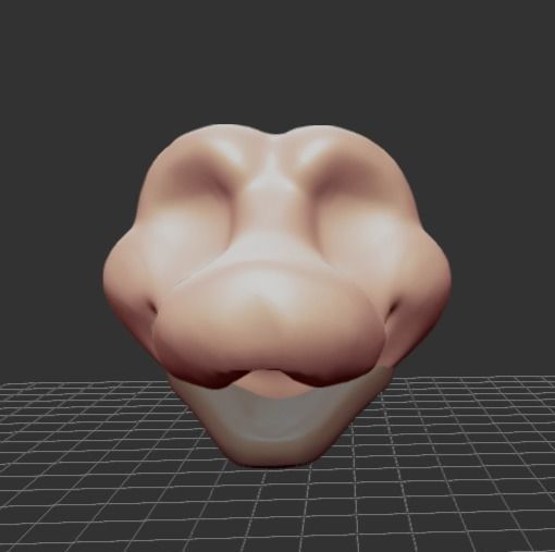 Dutch Angle Dragon FURSUIT head MOVEABLE JAW furry  3D print model_1