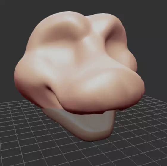 Dutch Angle Dragon FURSUIT head MOVEABLE JAW furry  3D print model_0