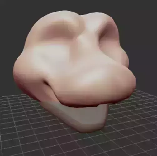 Dutch Angle Dragon FURSUIT head MOVEABLE JAW furry  3D print model