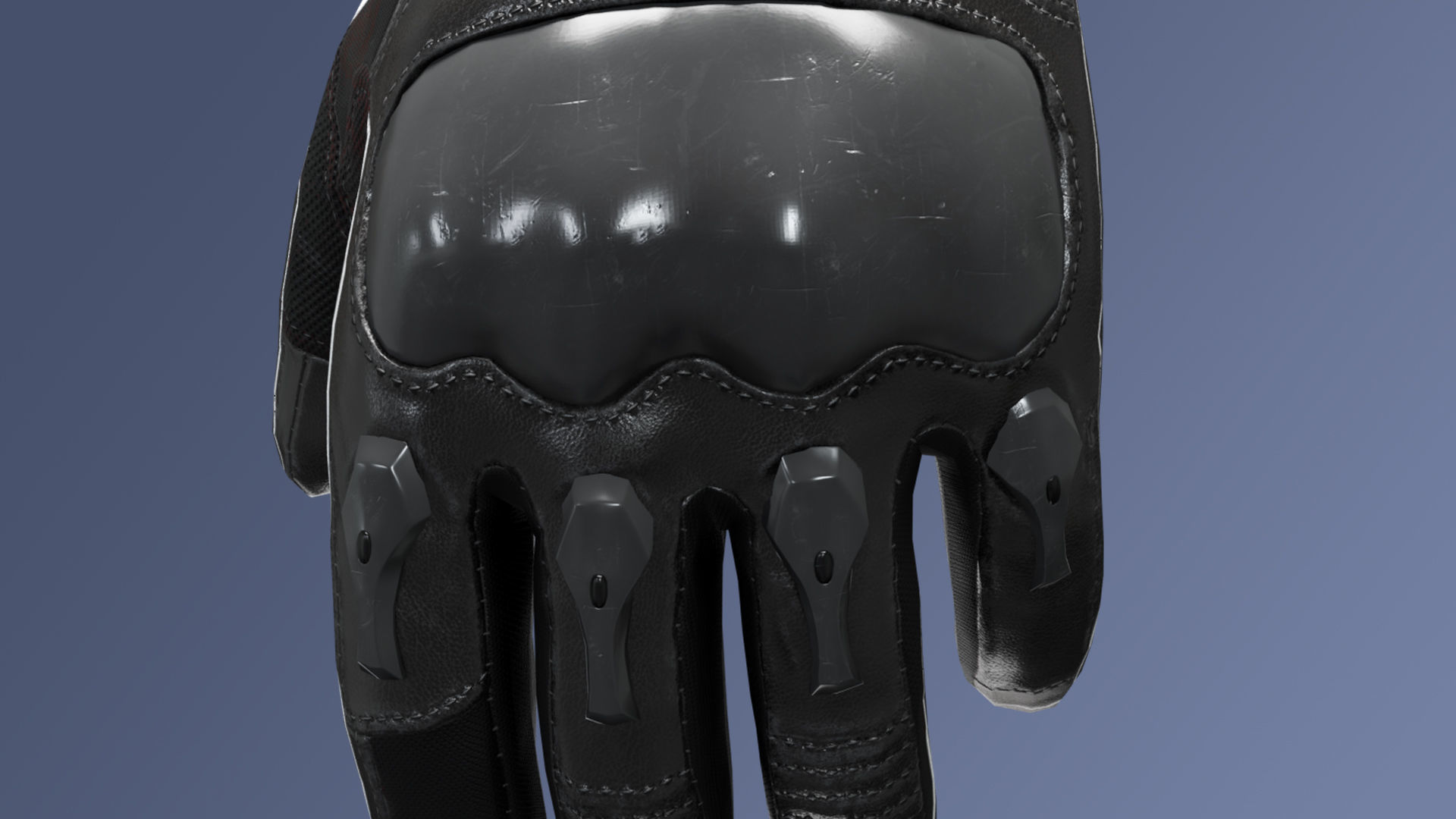 FPS Glove Tactical 3 Low-poly 3D model_7