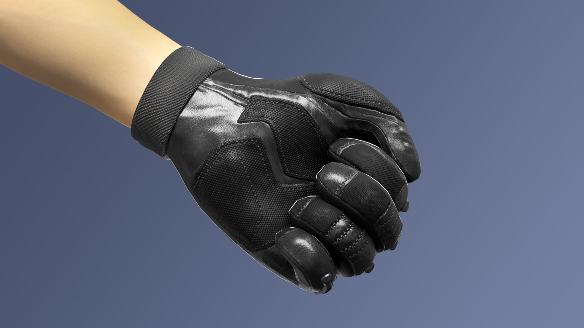 FPS Glove Tactical 3 Low-poly 3D model_4