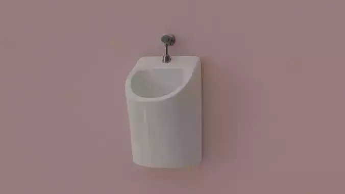 Urinal on wall
