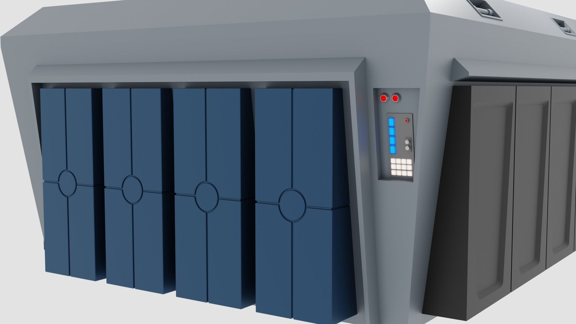 Imperial Cargo Container Set Low-poly 3D model_8