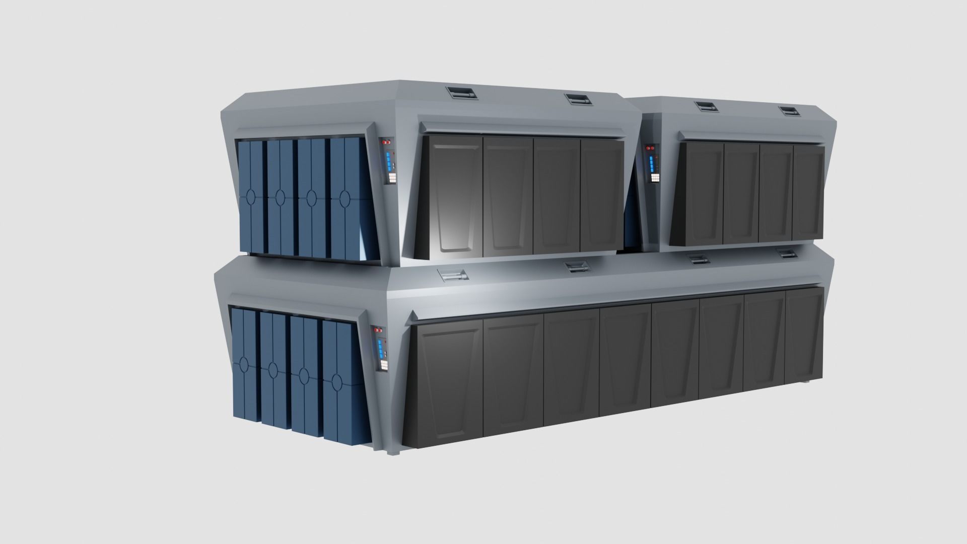 Imperial Cargo Container Set Low-poly 3D model_1