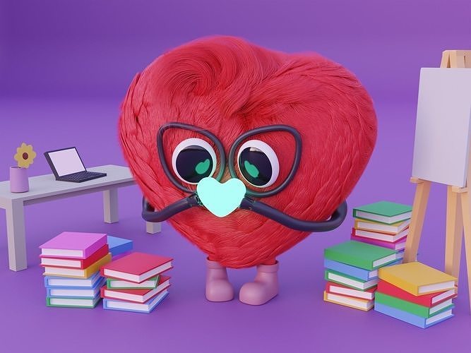 heart for Valentine Day Free 3D model