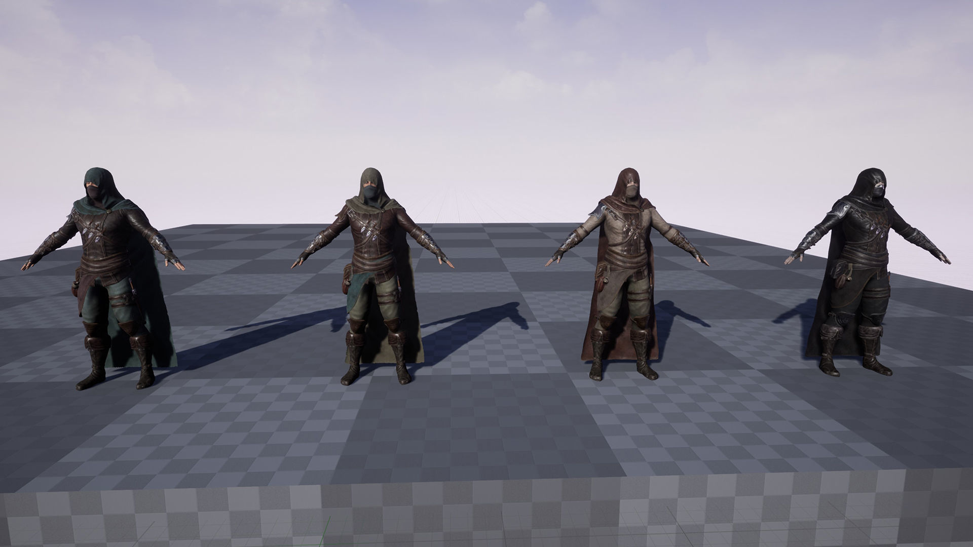 Assassin Low-poly 3D model_20