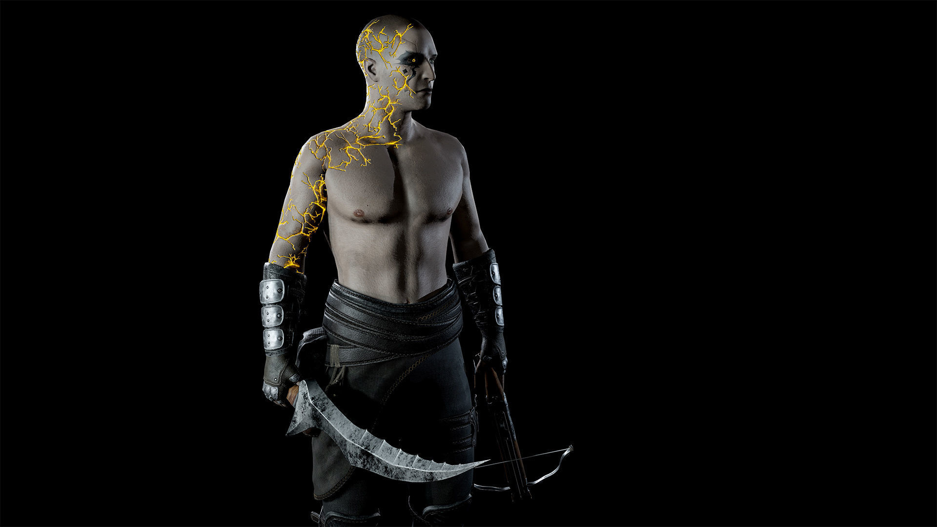 Assassin Low-poly 3D model_10