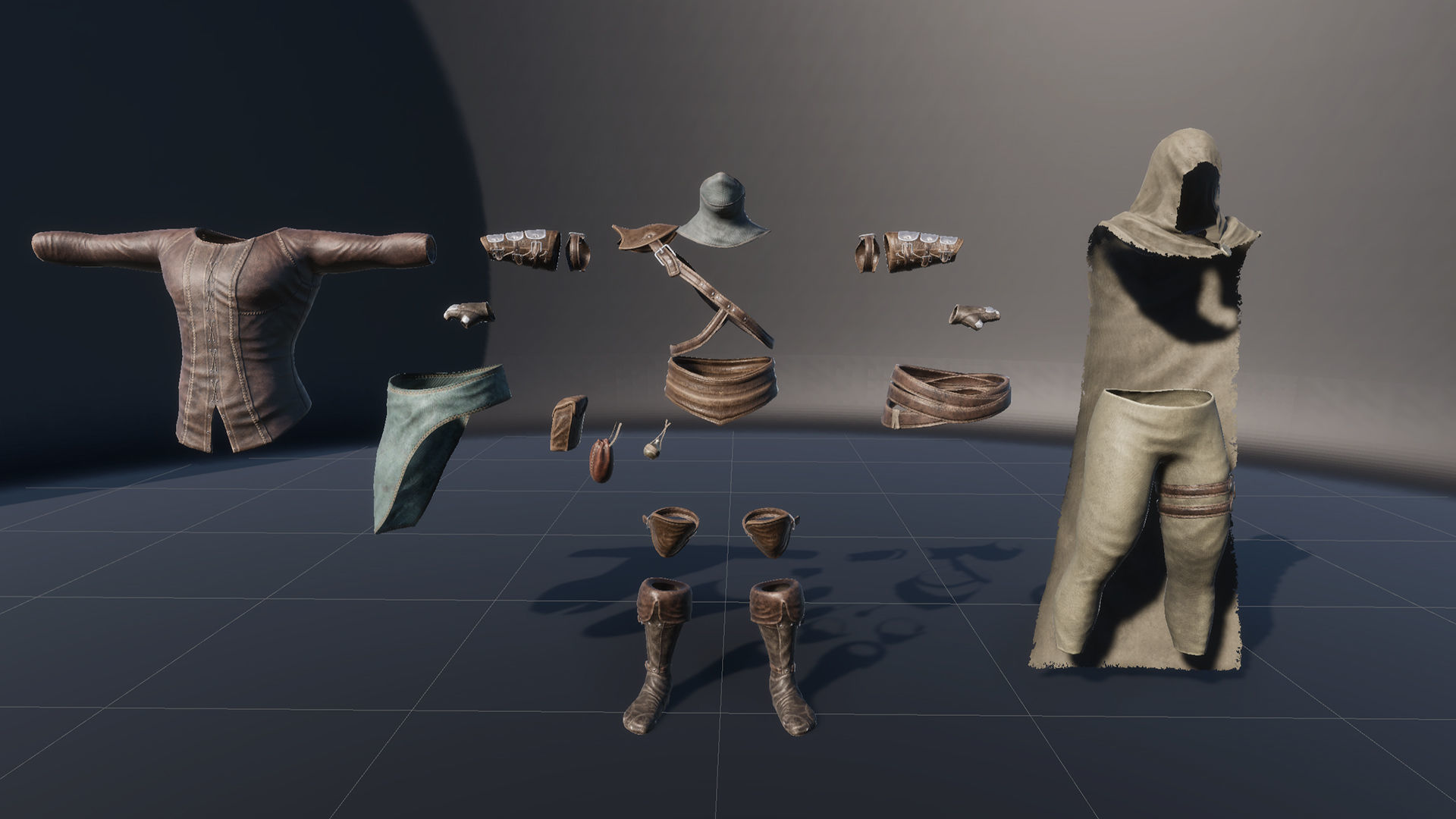 Assassin Low-poly 3D model_30