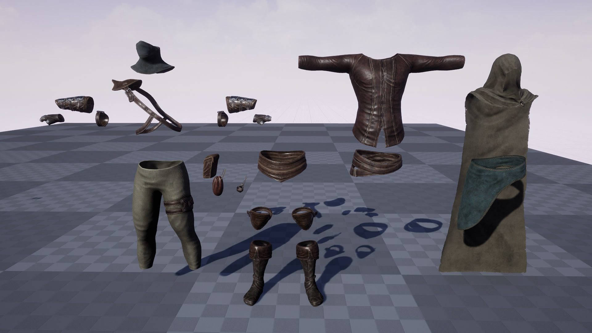 Assassin Low-poly 3D model_22