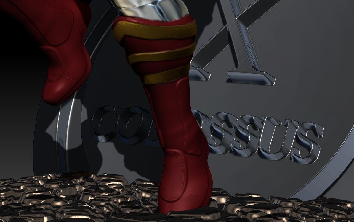 colossus marvel character 3D print model_4