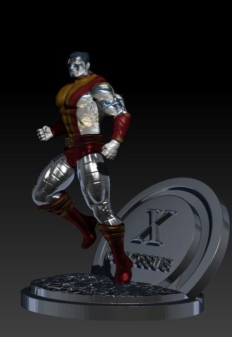 colossus marvel character 3D print model_2
