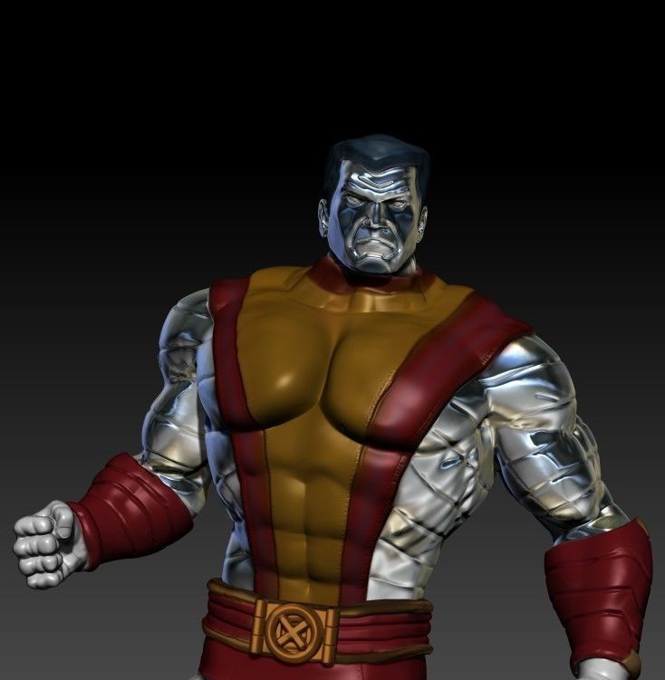 colossus marvel character 3D print model_7