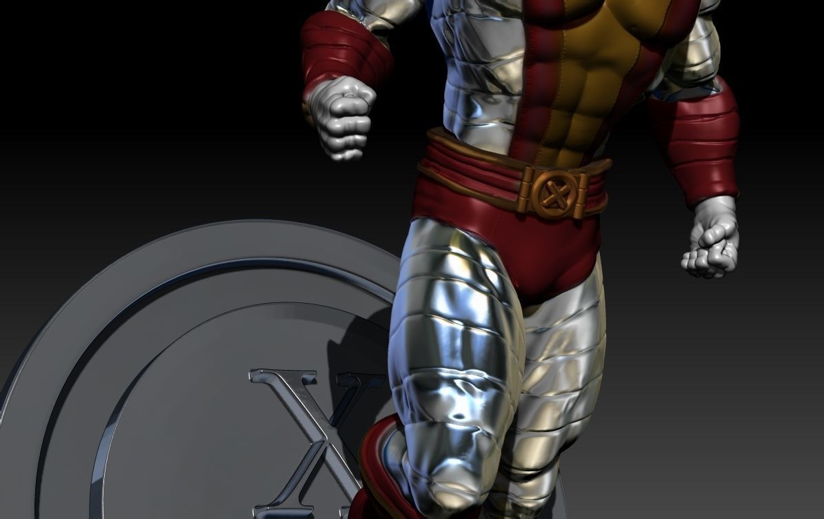 colossus marvel character 3D print model_5