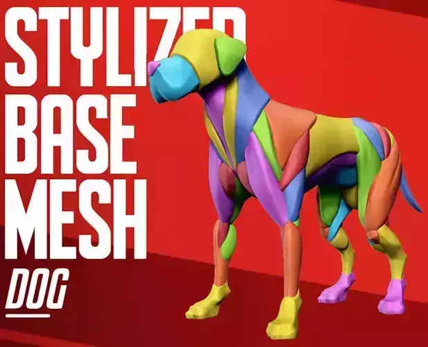 Stylized Basemesh Dog