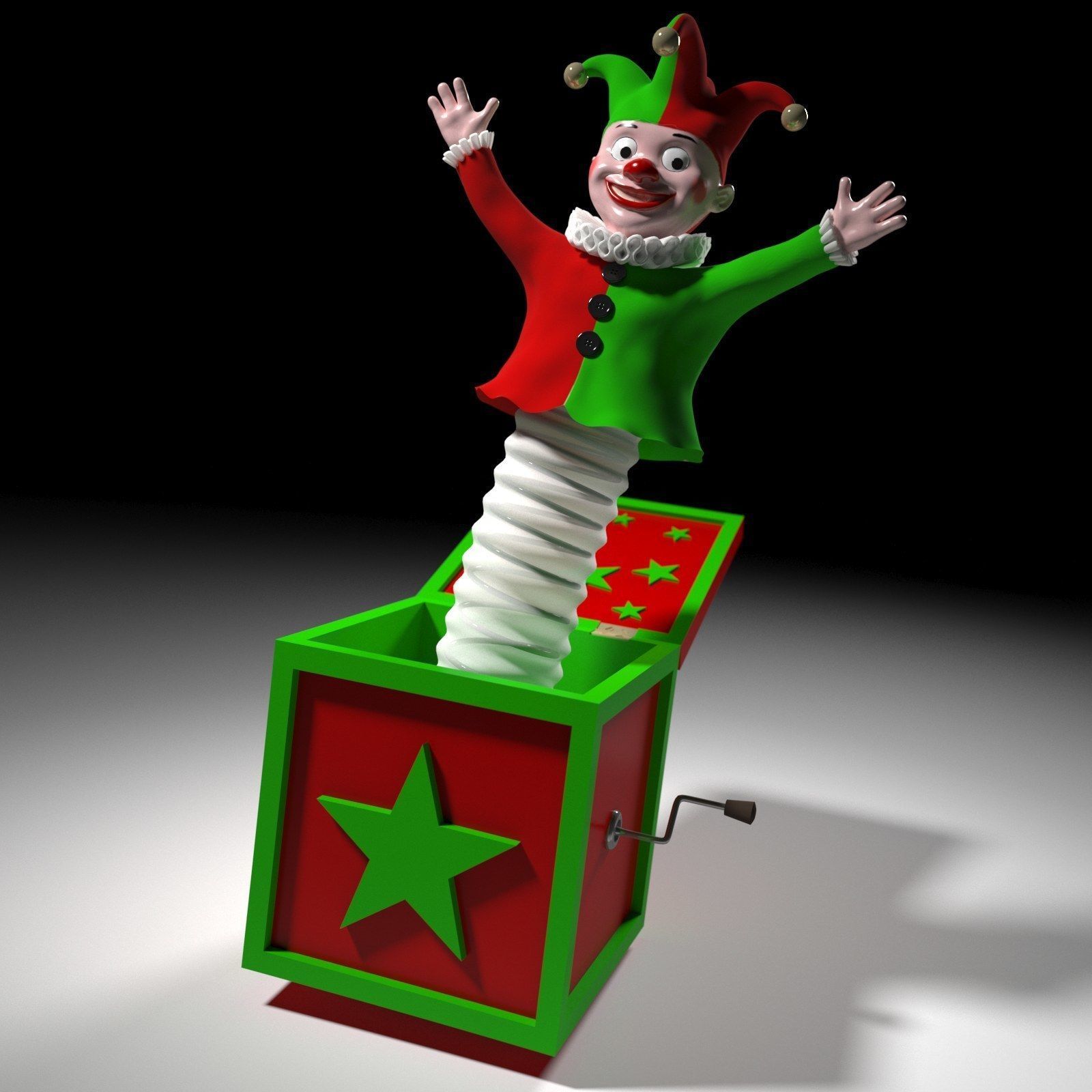Jack in a box 3D model_4