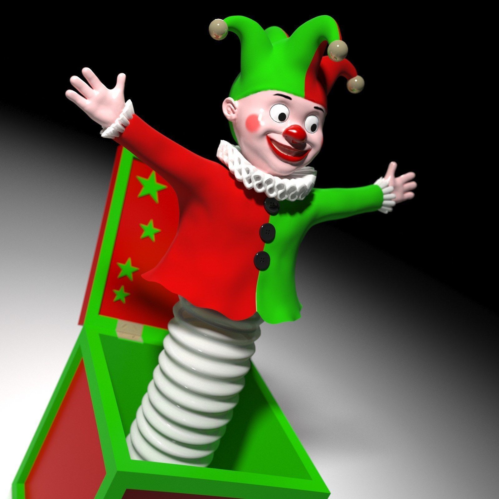 Jack in a box 3D model_15
