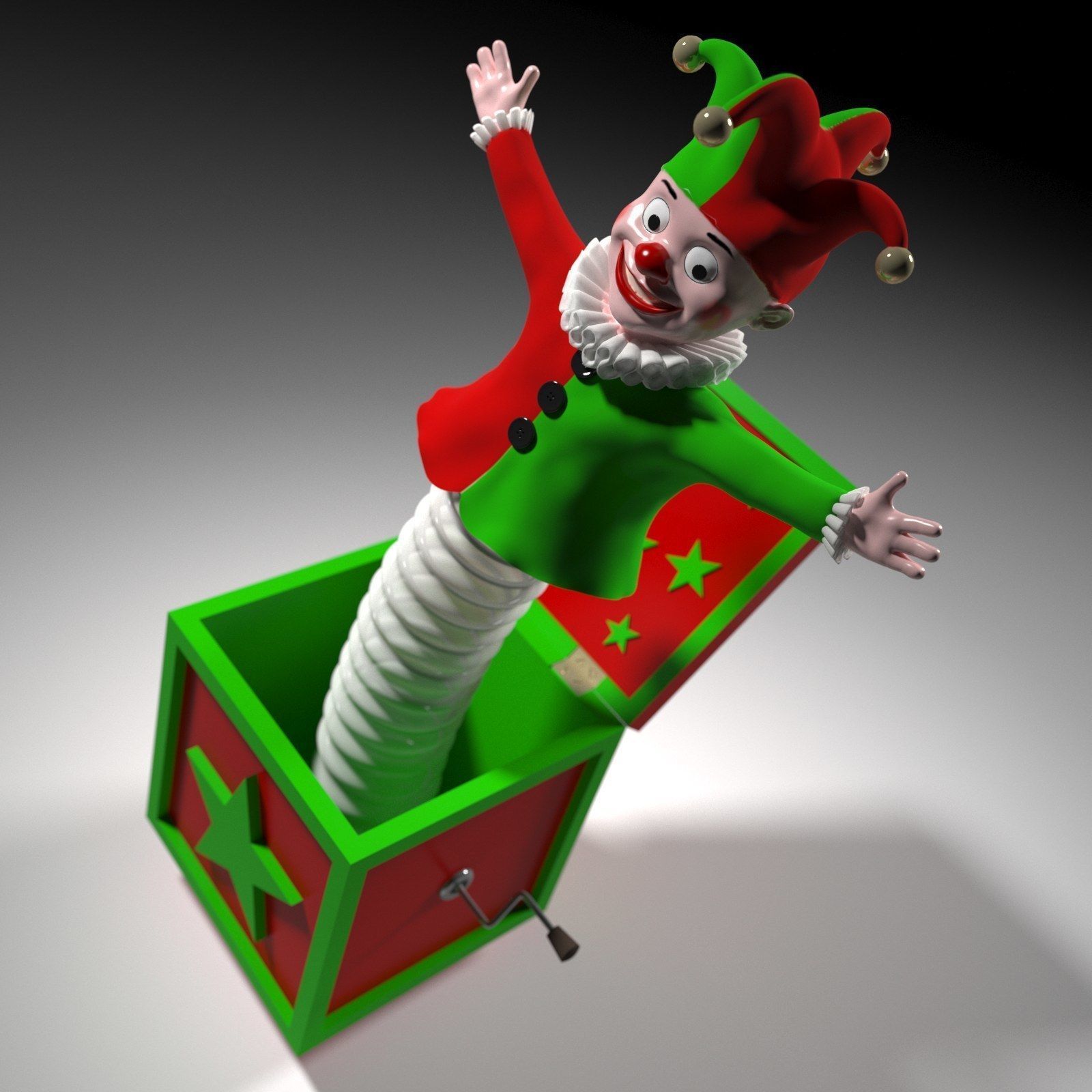 Jack in a box 3D model_13