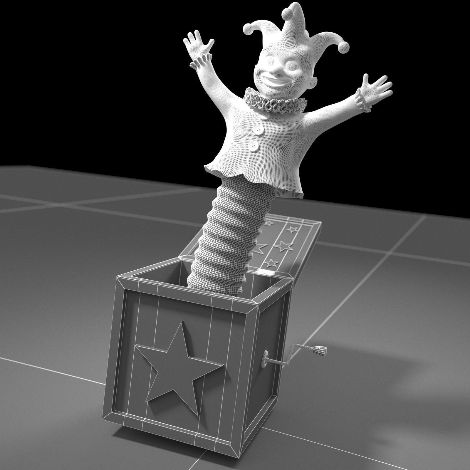 Jack in a box 3D model_19