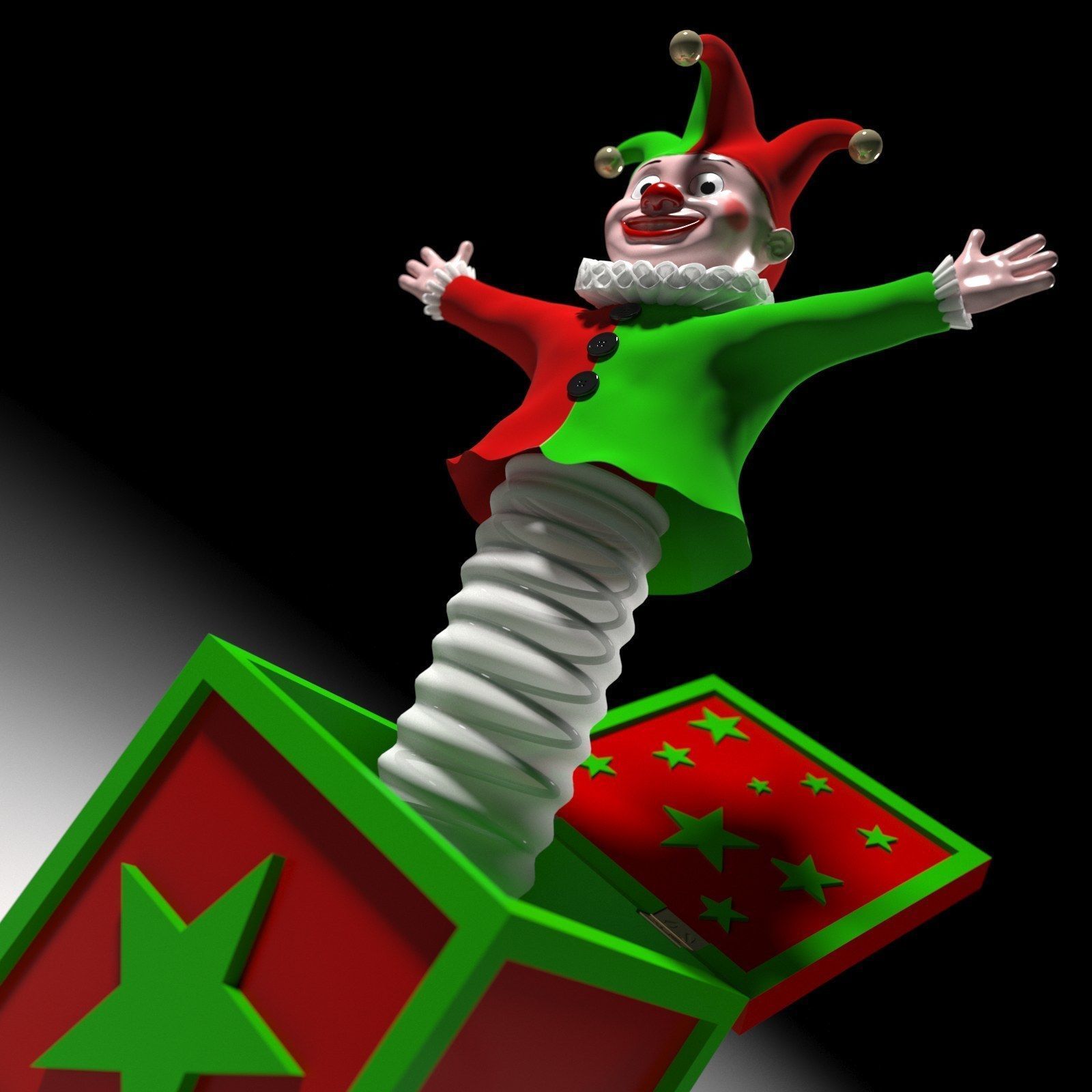 Jack in a box 3D model_16