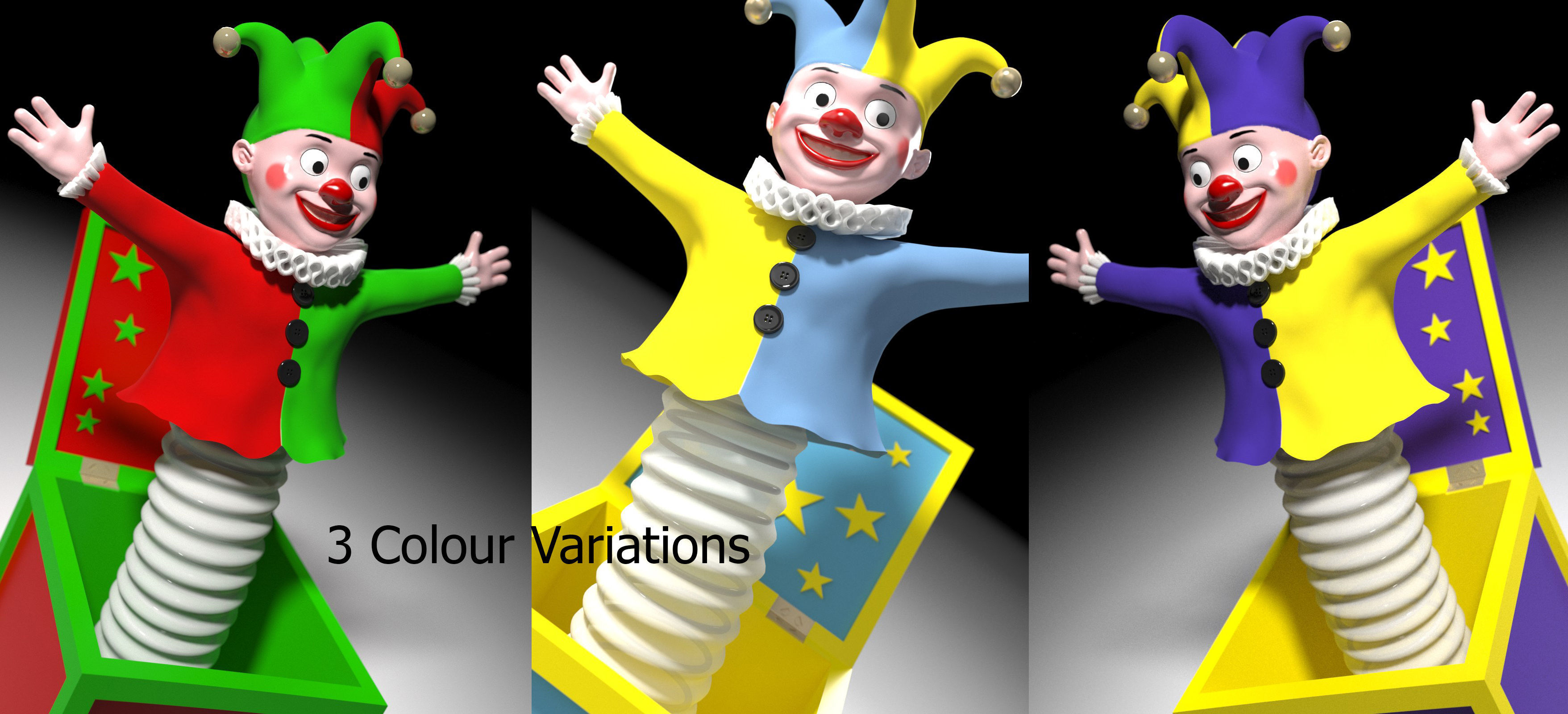 Jack in a box 3D model_9