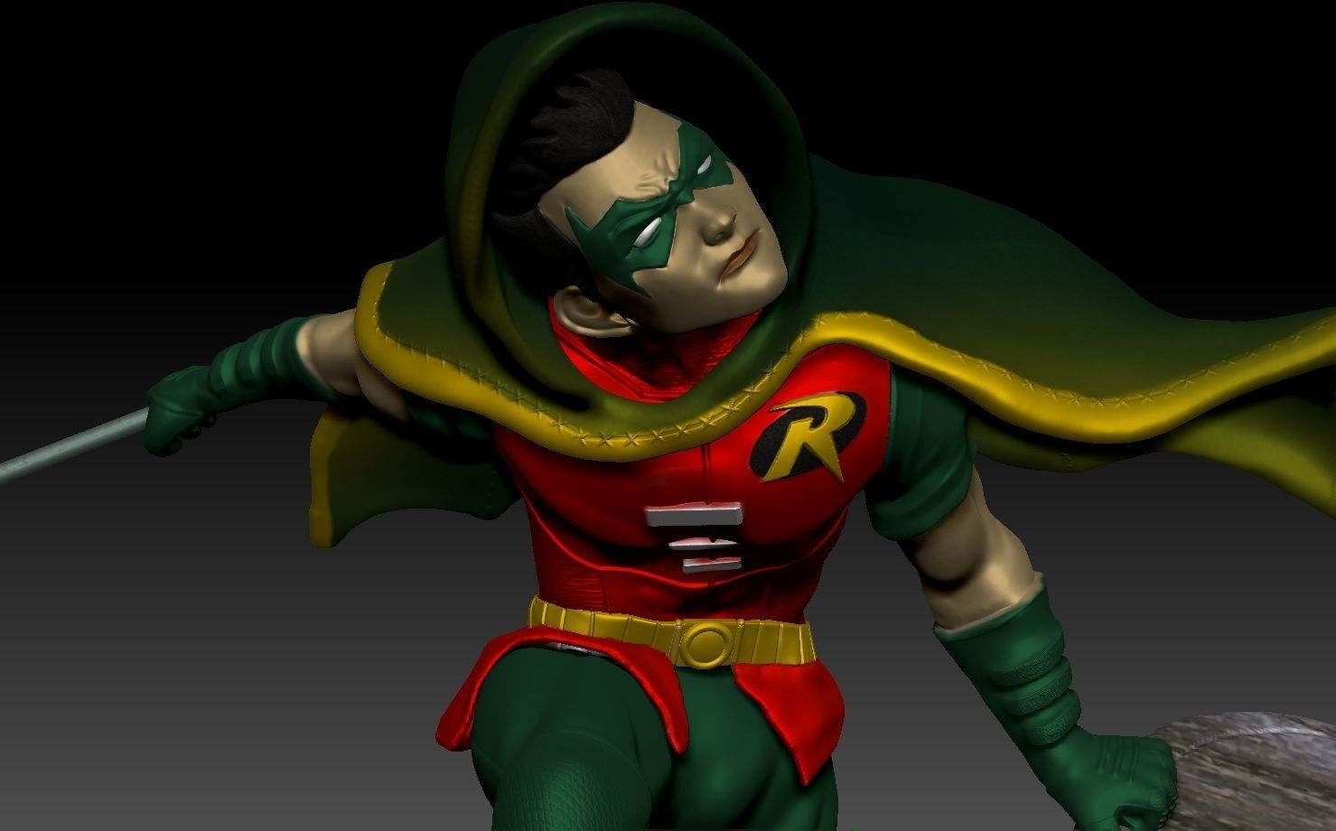 Damian Robin 3D print model_7