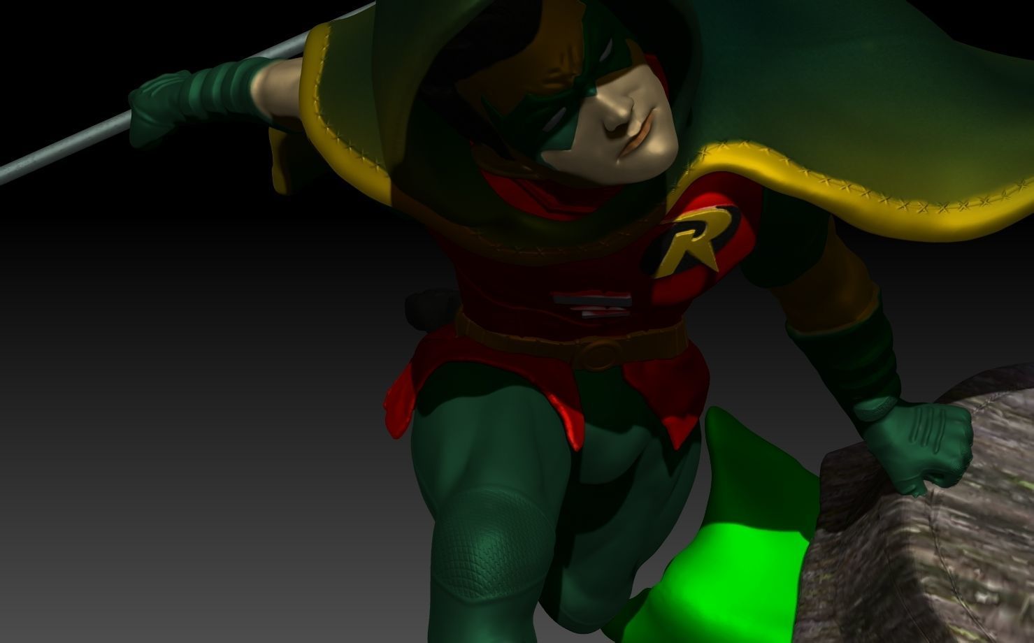 Damian Robin 3D print model_6