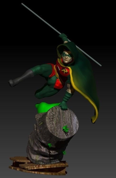 Damian Robin 3D print model_9