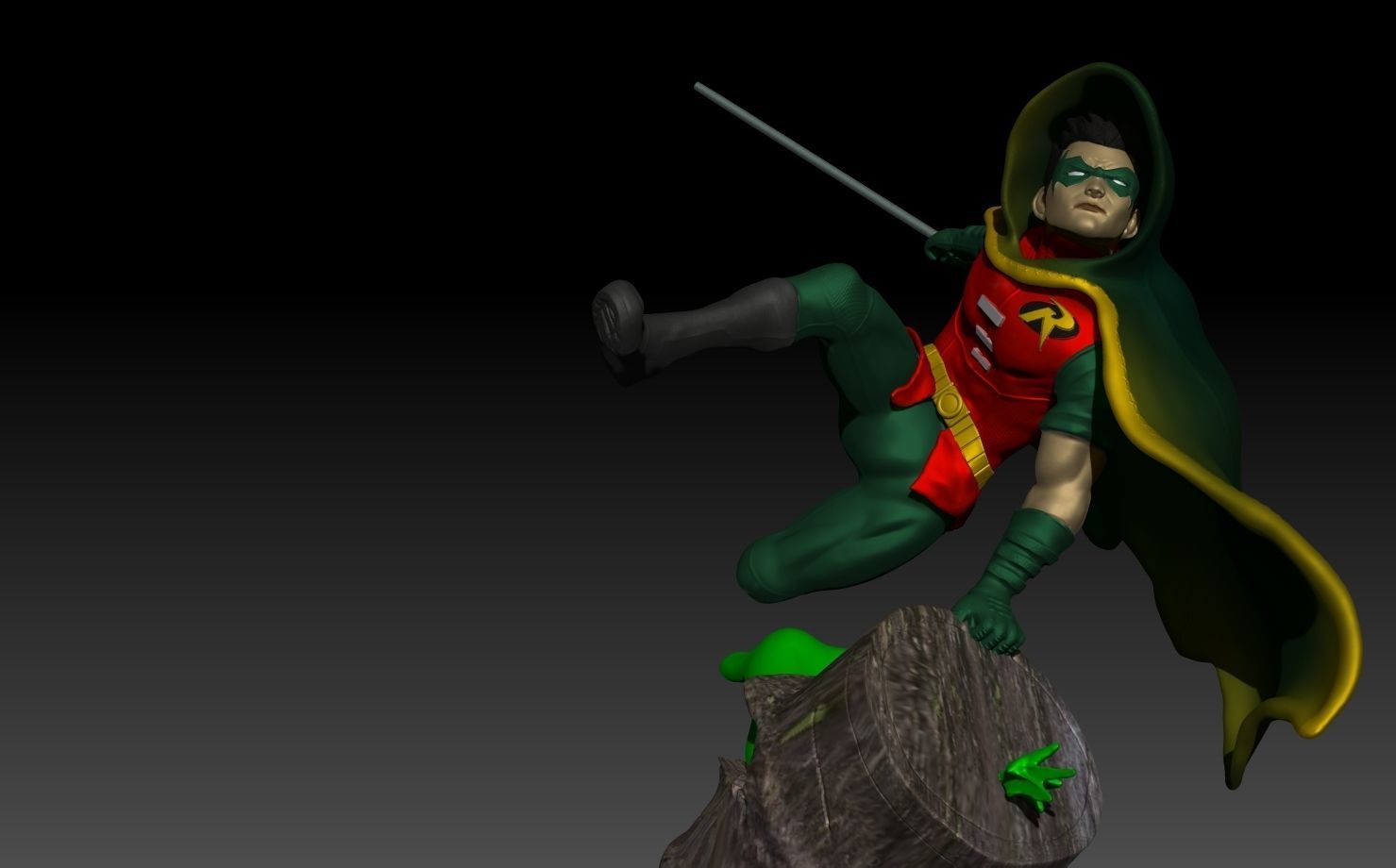 Damian Robin 3D print model_3