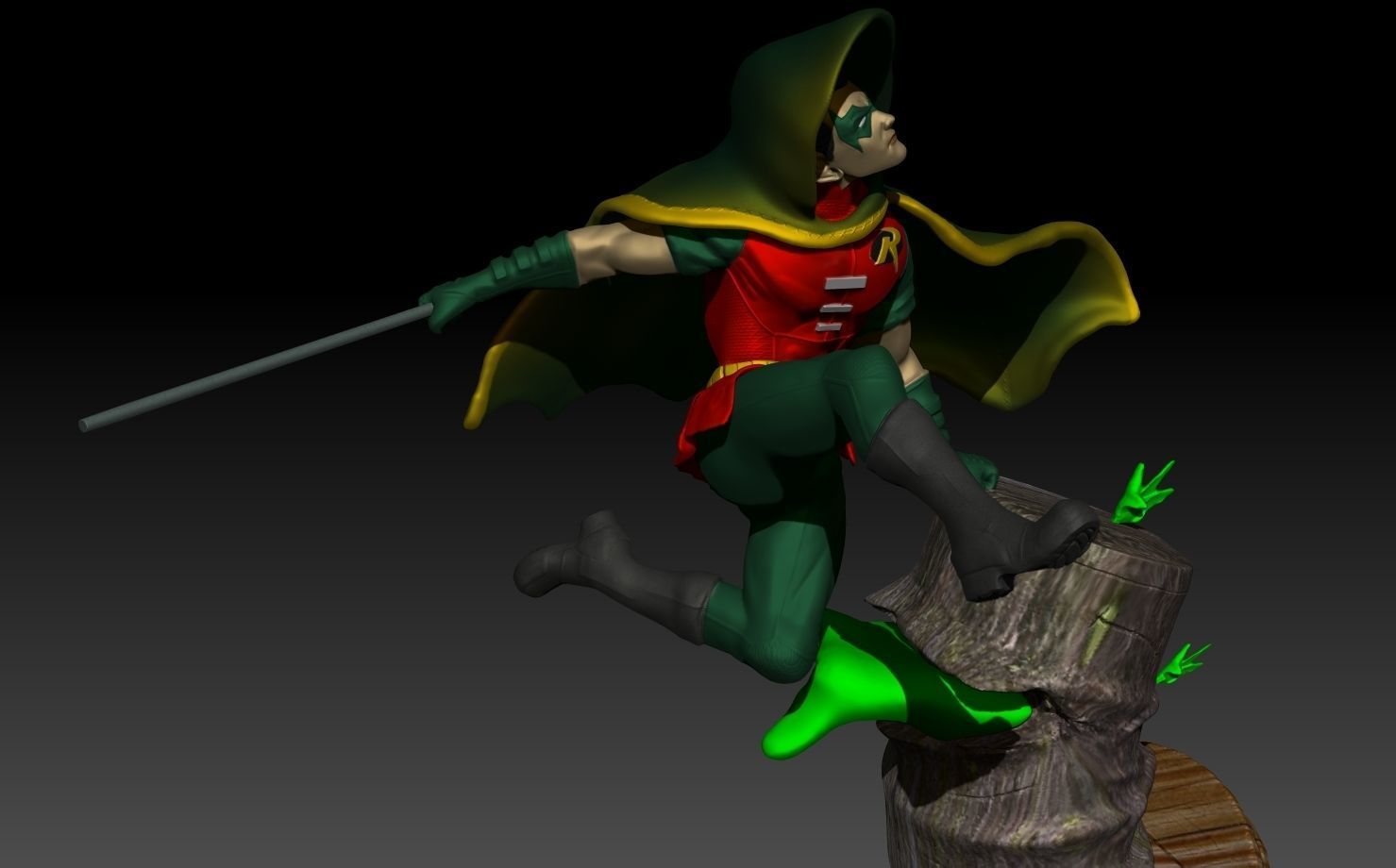 Damian Robin 3D print model_4