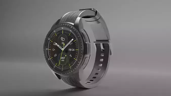 Samsung Galaxy Watch 42mm Midnight Black 2018 3D model