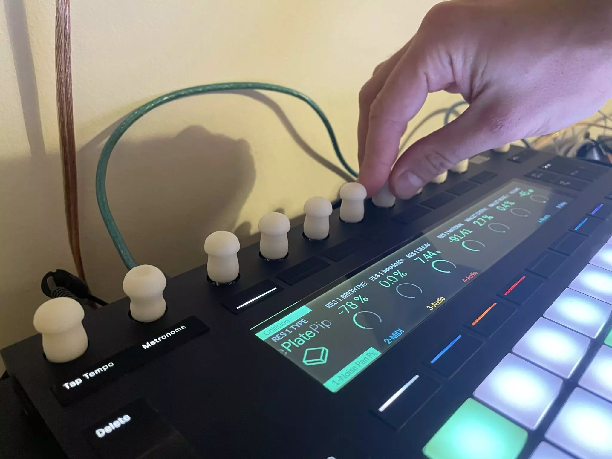 Poti Knobs for Ableton Push 2 Controller - Mushroom Style 3D model_0